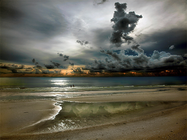 Marco Beach Sunset by Roy E. Rodriguez