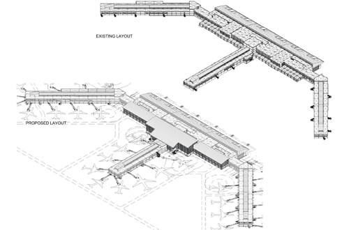 Terminal Expansion Project Drawings - Existing and Proposed Layouts